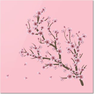 Cherry Blossom Branch Posters and Art